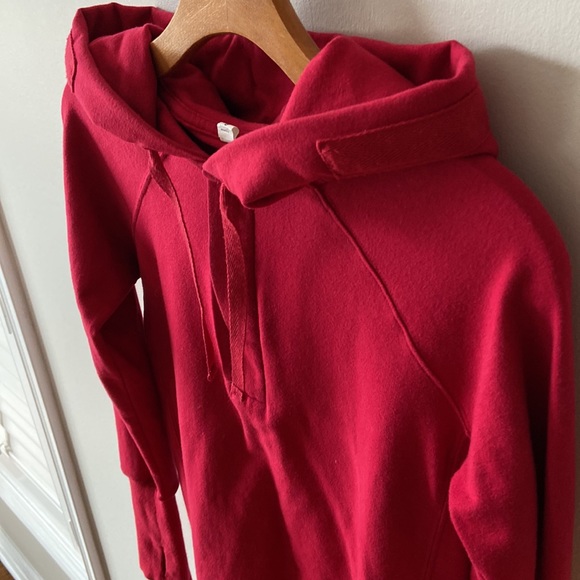 Lululemon Feel The Love Red Half Zip Hoodie - Picture 3 of 10
